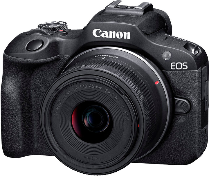 Canon - EOS R100 4K Video Mirrorless Camera with RF-S 18-45mm f/4.5-6.3 IS STM Lens - Black_1