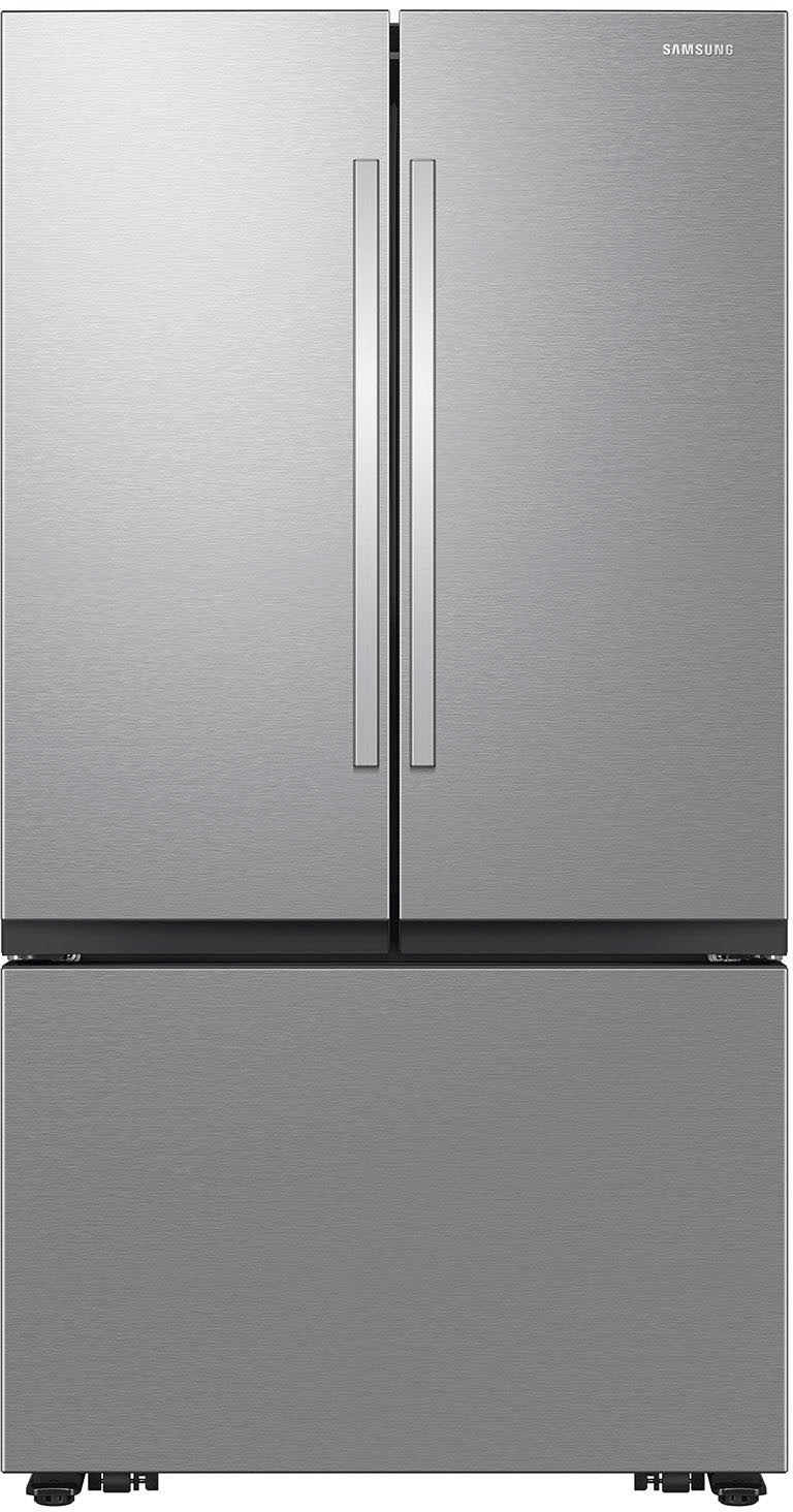 Samsung - 26 cu. ft. Mega Capacity 3-Door French Door Counter Depth Refrigerator with Four Types of Ice - Stainless Steel_0