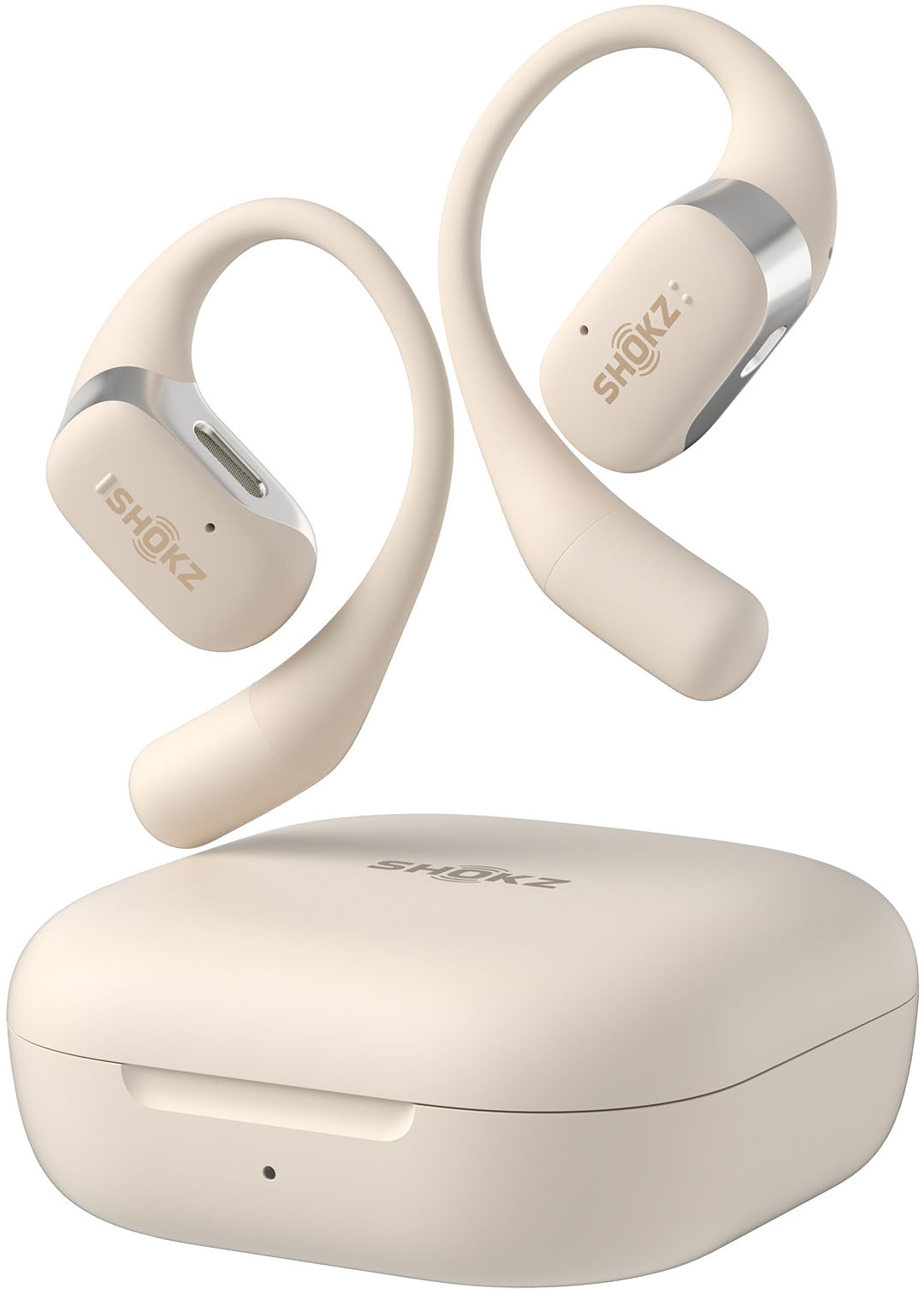 Shokz OpenFit Headphones, Beige - Beige_0