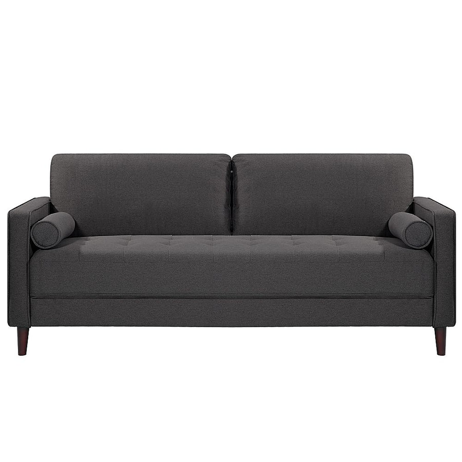 Lifestyle Solutions - Langford Sofa with Upholstered Fabric and Eucalyptus Wood Frame - Heather Grey_0