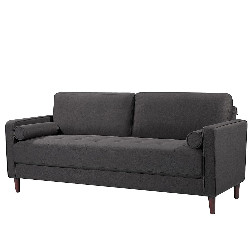 Lifestyle Solutions - Langford Sofa with Upholstered Fabric and Eucalyptus Wood Frame - Heather Grey_2