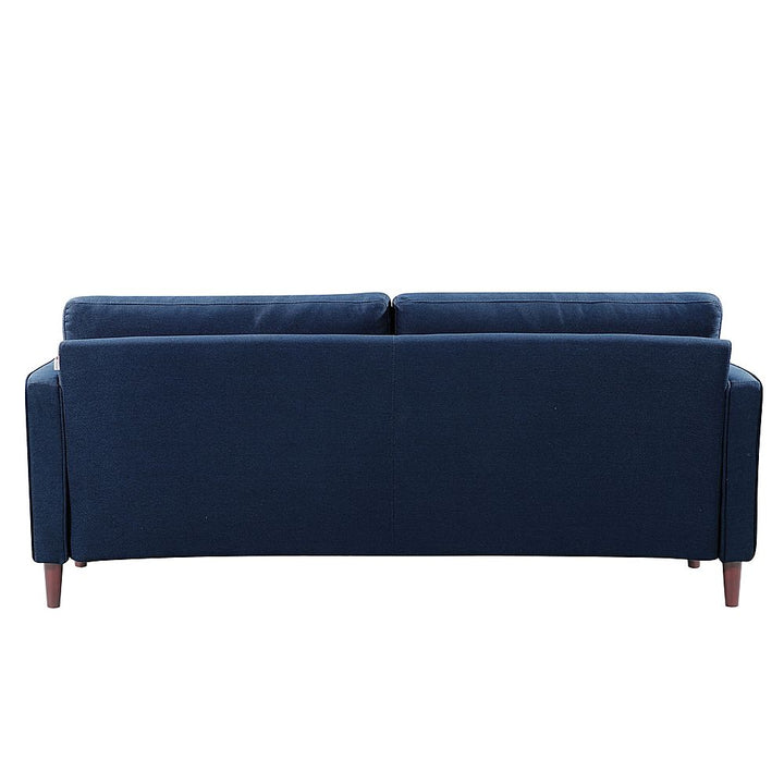 Lifestyle Solutions - Langford Sofa with Upholstered Fabric and Eucalyptus Wood Frame - Navy Blue_3