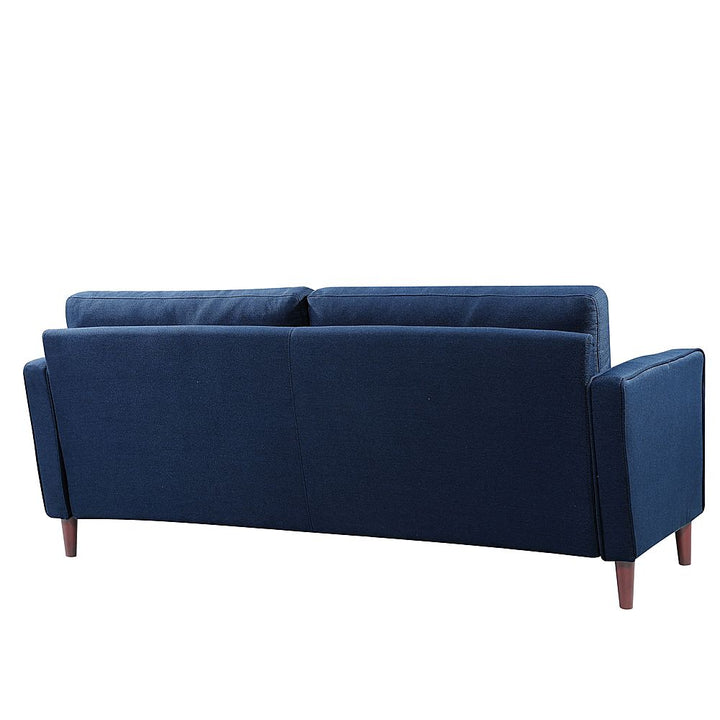 Lifestyle Solutions - Langford Sofa with Upholstered Fabric and Eucalyptus Wood Frame - Navy Blue_2