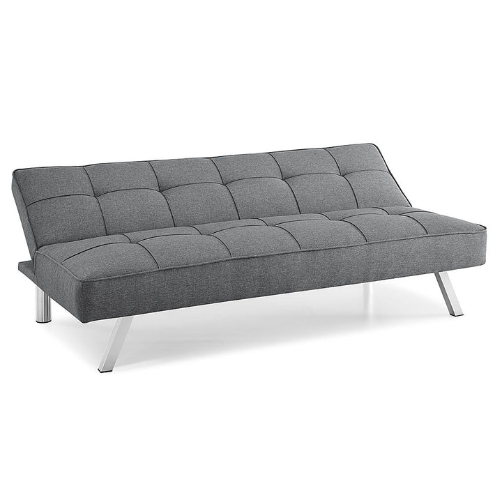 Serta - Corey Multi-Functional Convertible Sofa  in Faux Leather - Charcoal_5
