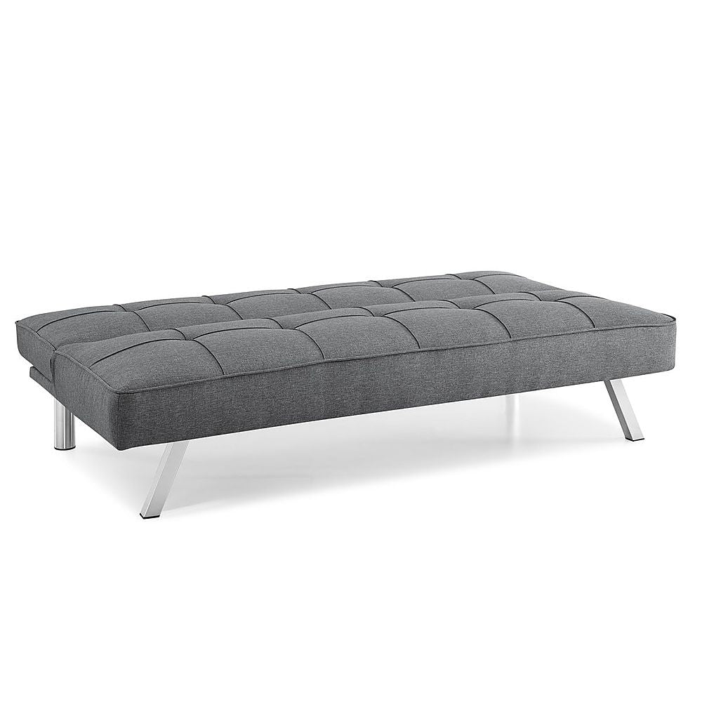 Serta - Corey Multi-Functional Convertible Sofa  in Faux Leather - Charcoal_3