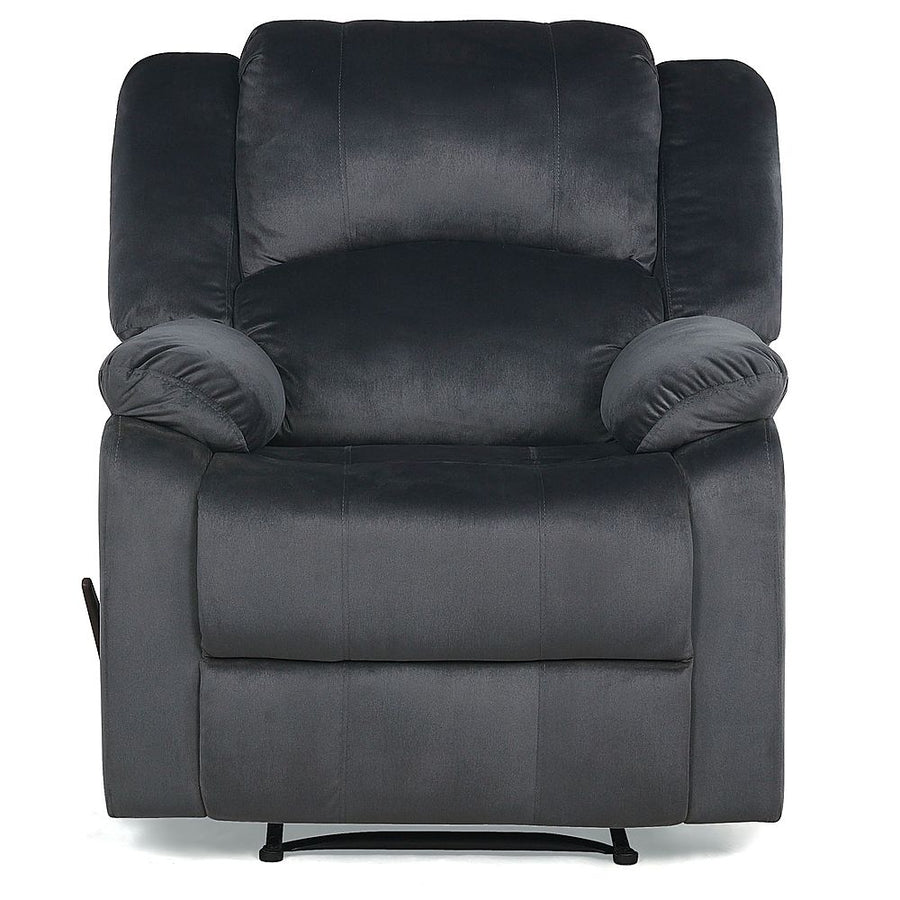 Relax A Lounger - Presidio Manual Recliner with Fabric Upholstery - Slate Gray_0