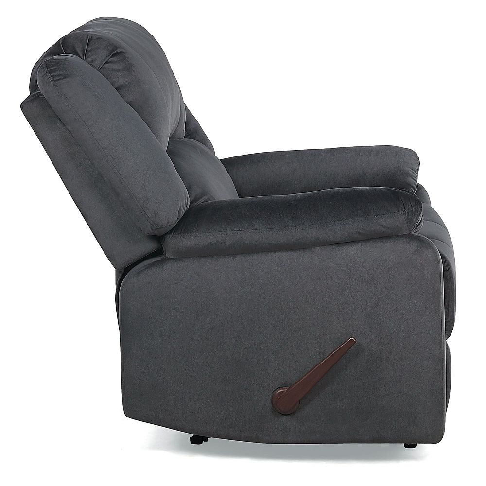 Relax A Lounger - Presidio Manual Recliner with Fabric Upholstery - Slate Gray_8