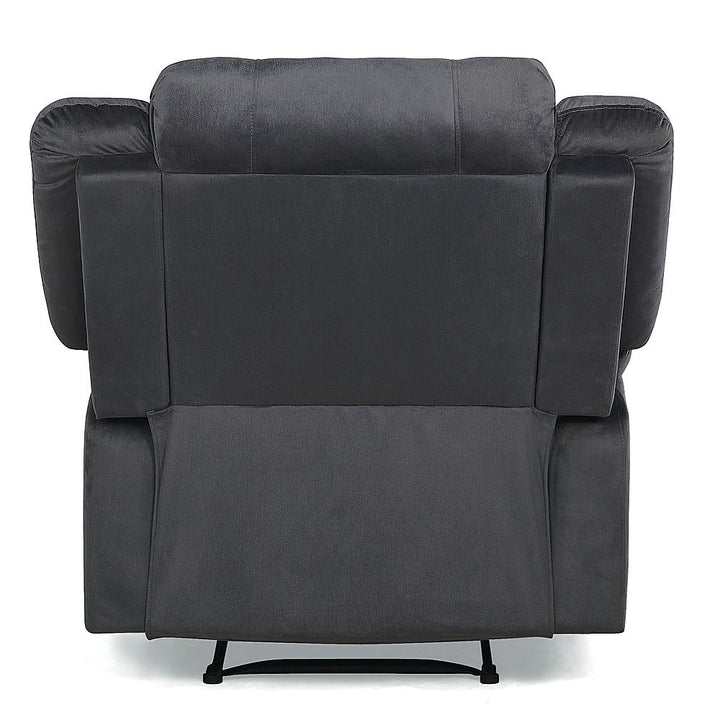 Relax A Lounger - Presidio Manual Recliner with Fabric Upholstery - Slate Gray_3