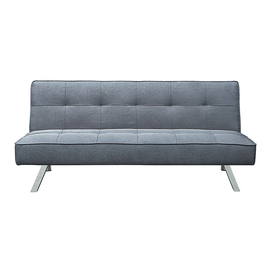 Serta - Corey Multi-Functional Convertible Sofa  in Faux Leather - Light Grey_0