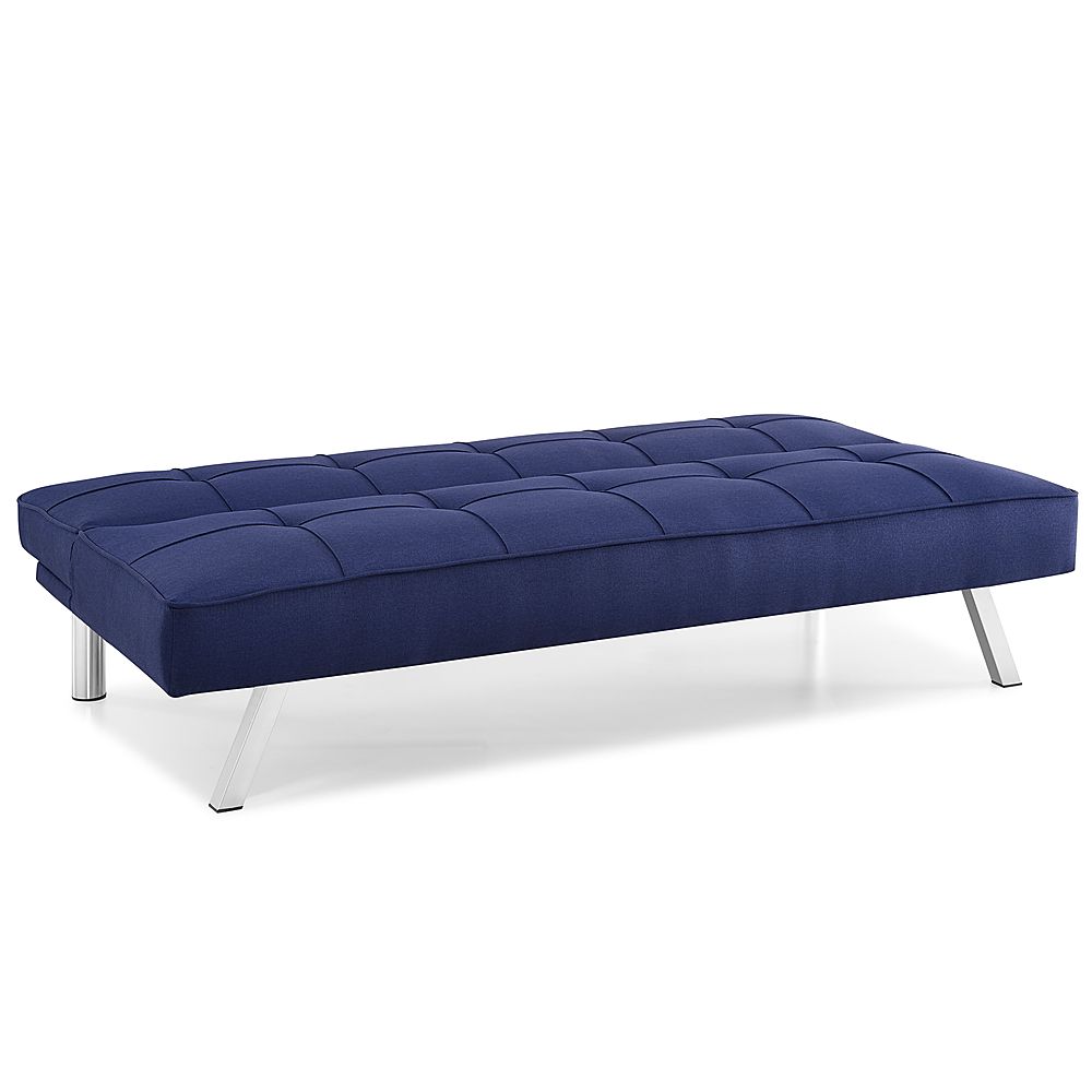 Serta - Corey Multi-Functional Convertible Sofa  in Faux Leather - Navy Blue_3