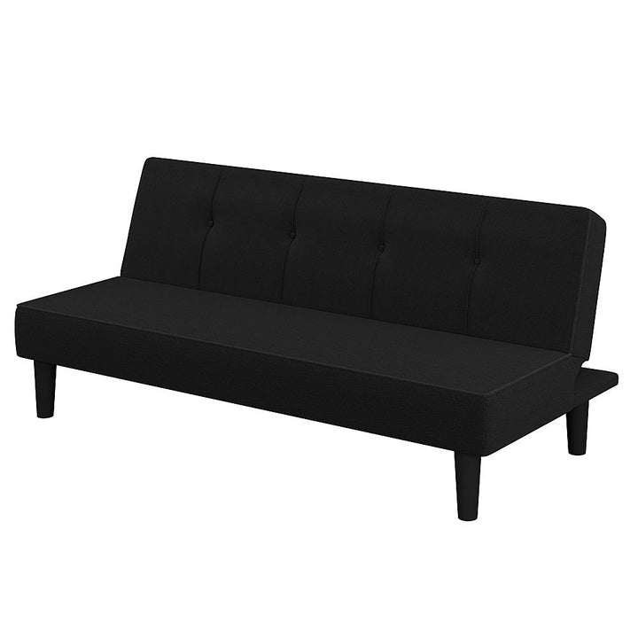 Serta - Lori Three seat Multi-function Upholstery Fabric Sofa - Black_0