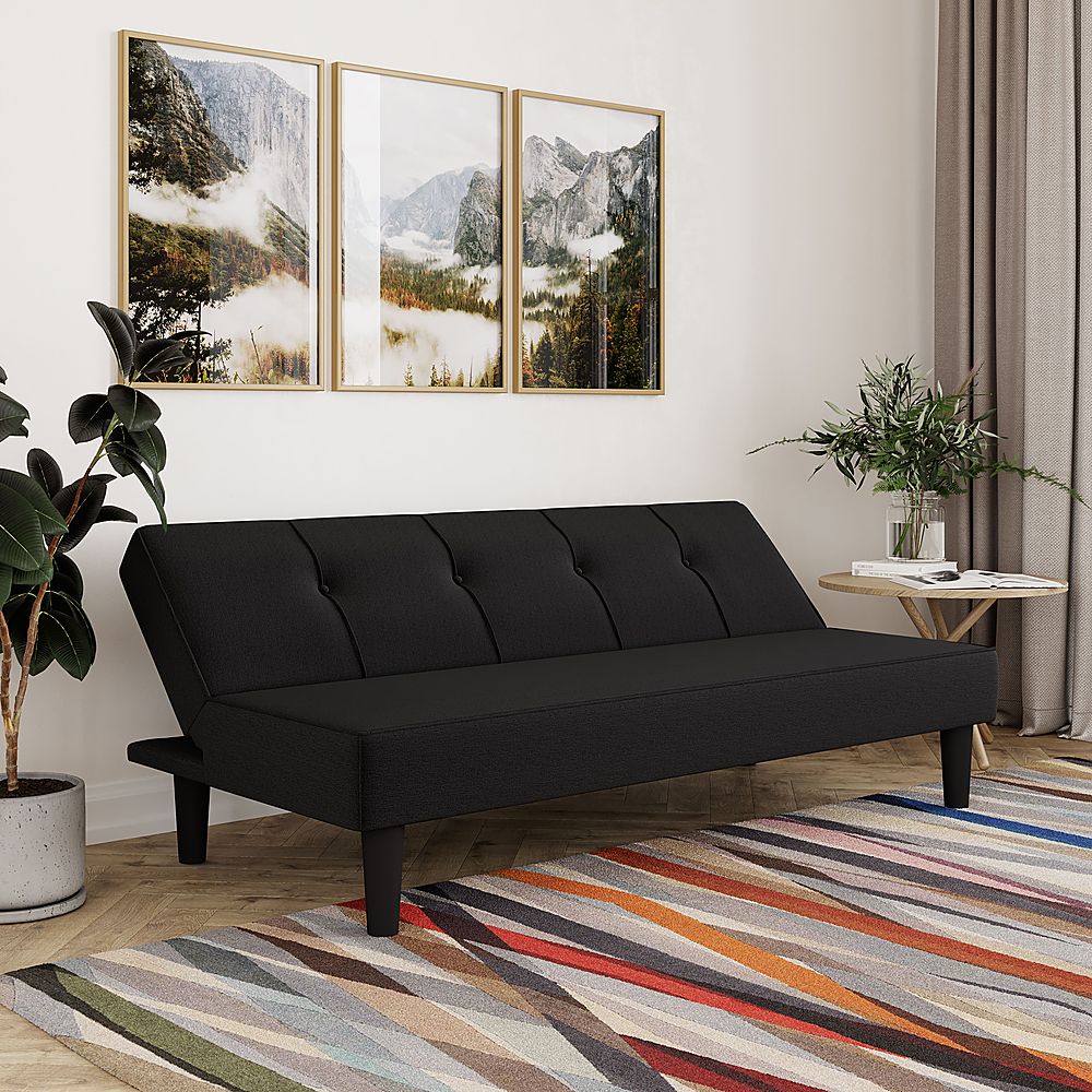 Serta - Lori Three seat Multi-function Upholstery Fabric Sofa - Black_8