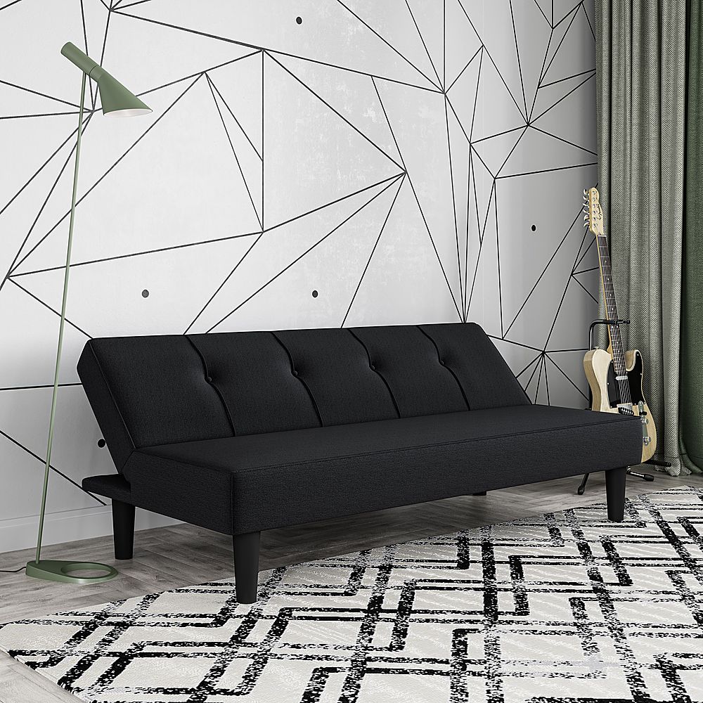 Serta - Lori Three seat Multi-function Upholstery Fabric Sofa - Black_6