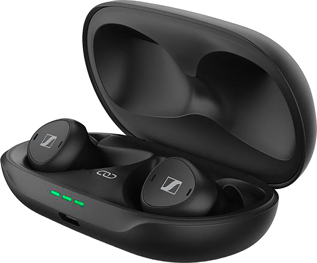 Sennheiser - TV Clear Set 2 - True Wireless In-Ear Advanced TV listening With 5 Speech Clarity Levels And TV Connector - Black_1