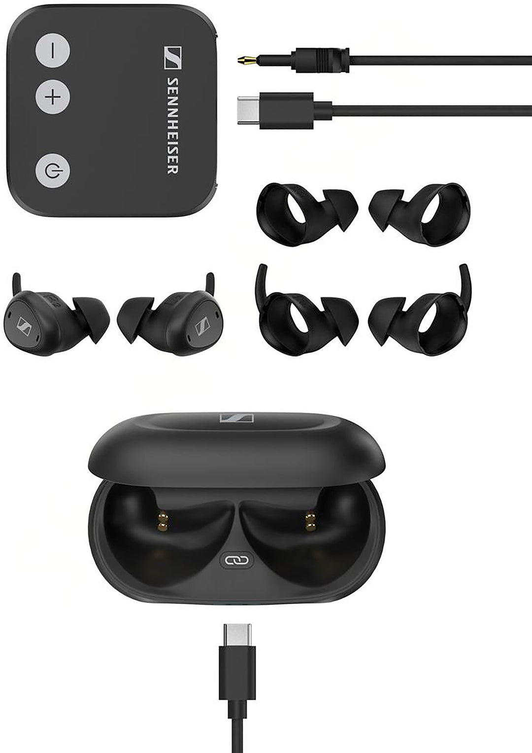 Sennheiser - TV Clear Set 2 - True Wireless In-Ear Advanced TV listening With 5 Speech Clarity Levels And TV Connector - Black_12