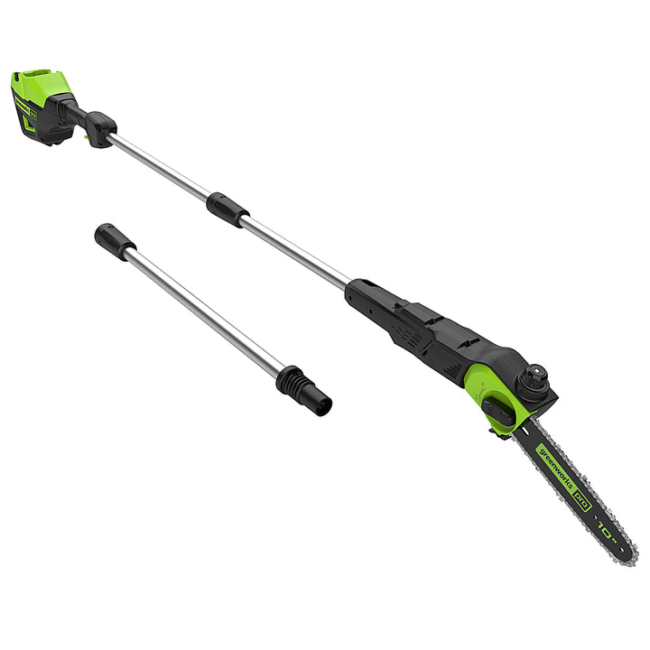 Greenworks - 80V 10” Brushless Cordless Pole Saw (Battery & Charger Not Included) with 14.5 ft Reach - Green_0