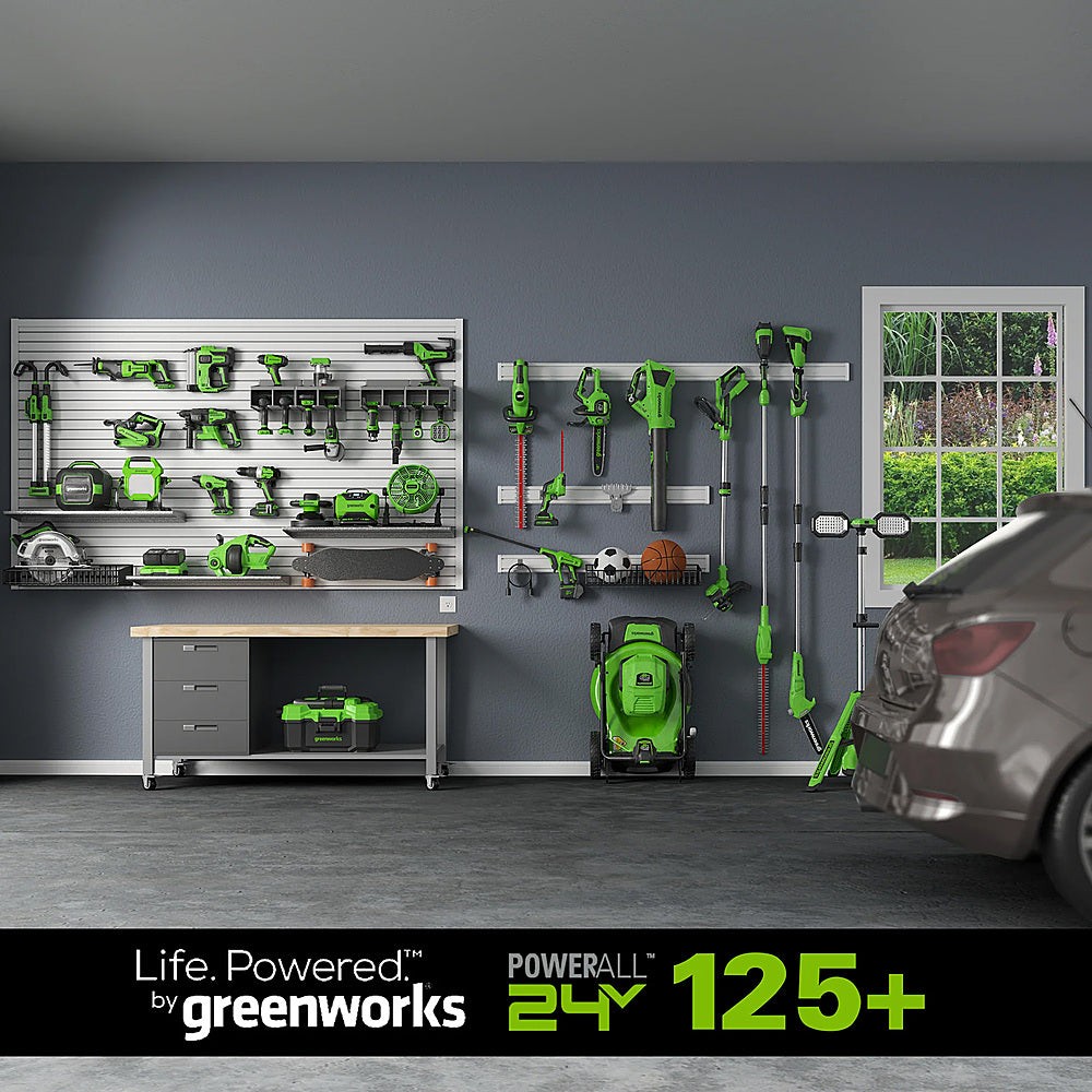 Greenworks - 48V (2x24V) 19" Cordless Battery Lawn Mower w/ Two (2) 4.0Ah Batteries & Dual Port Rapid Charger - Green_8