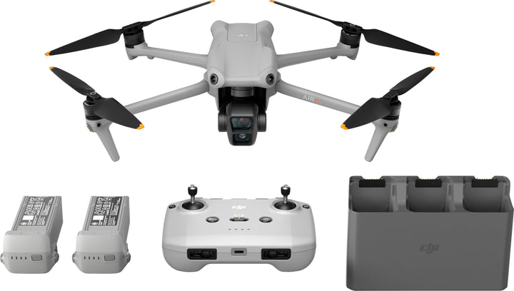 DJI - Air 3 Fly More Combo Drone with RC-N2 Remote Control - Gray_0