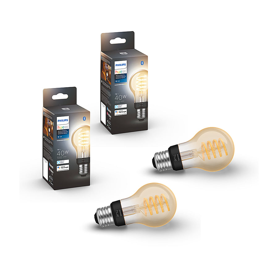 Philips - Hue A19 40W Smart LED Bulb (2-Pack)_0