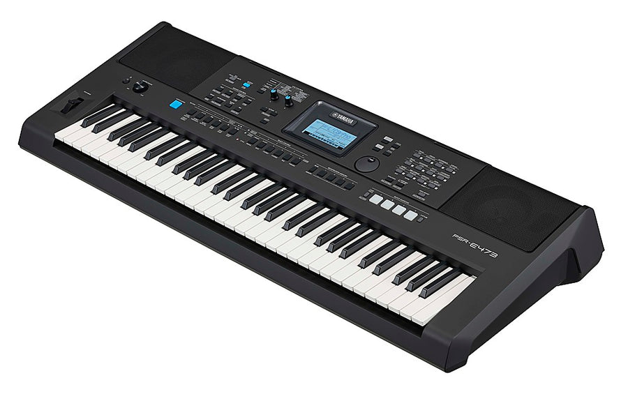 Yamaha PSRE473 EPS Full-Size Keyboard with 61 Keys - Black_0