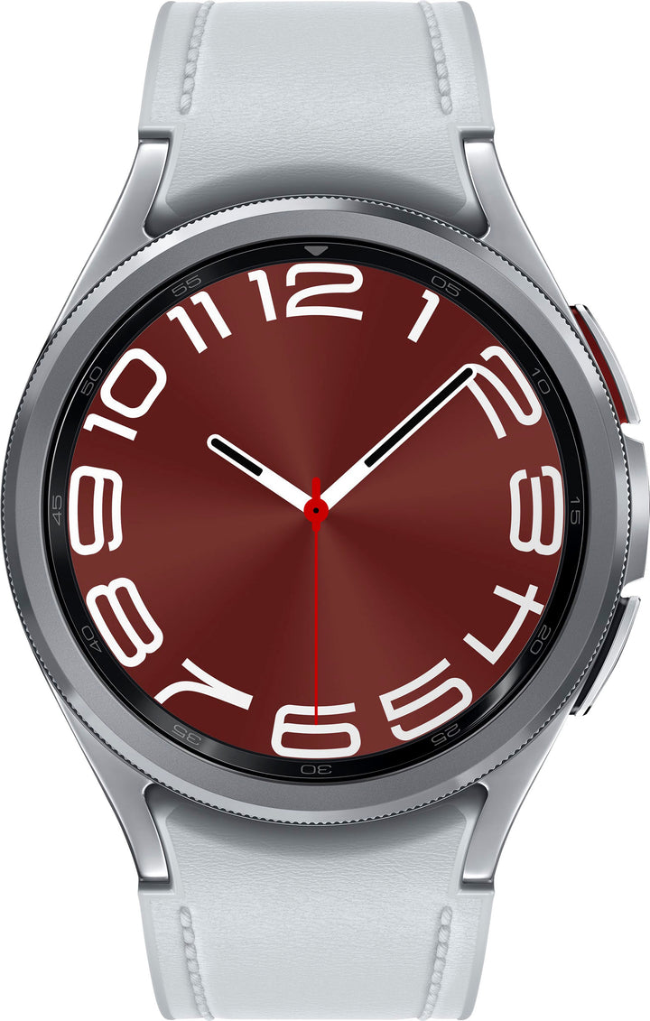 Samsung - Galaxy Watch6 Classic Stainless Steel Smartwatch 43mm LTE - Silver_0