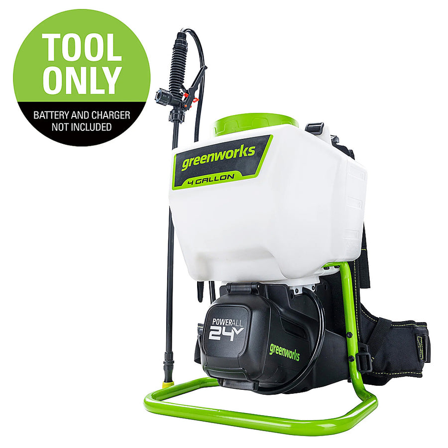 Greenworks - 24 Volt Backpack Sprayer with (1) 2 Ah Battery and Charger - Green_0