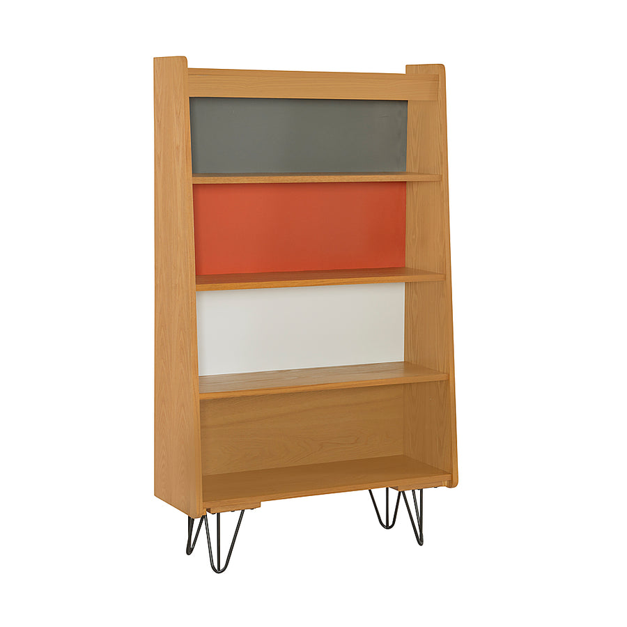 Linon Home Décor - Pollard Multicolor 4-Shelf Bookcase - Natural_0