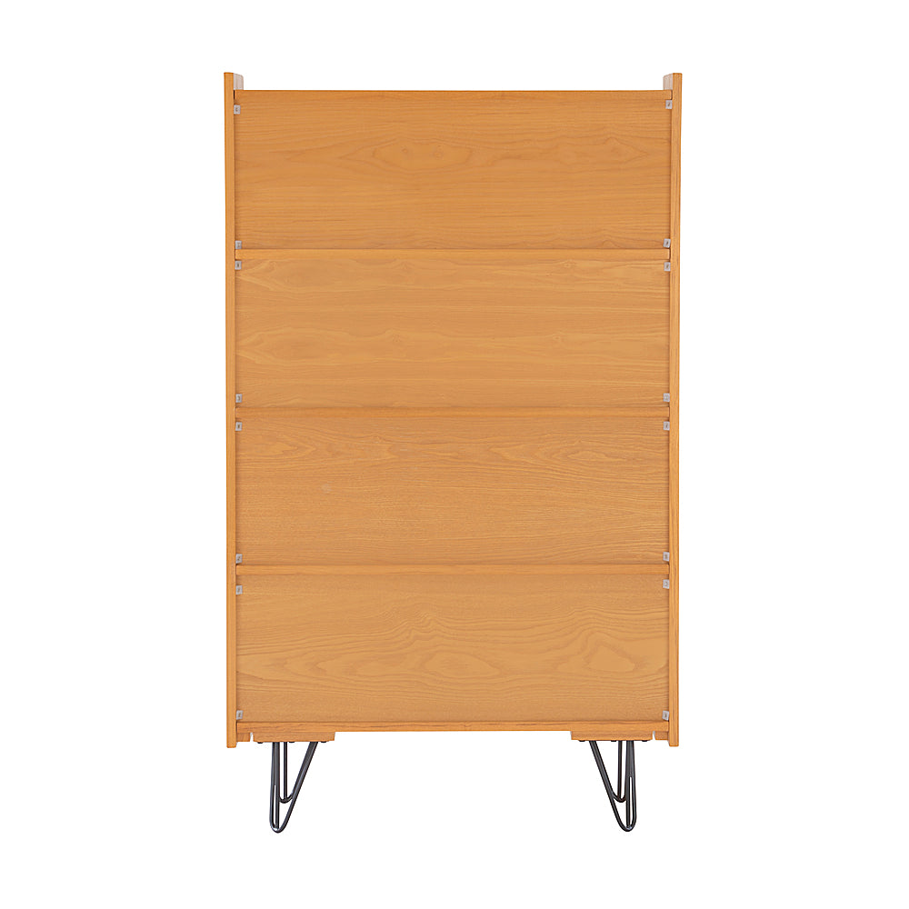 Linon Home Décor - Pollard Multicolor 4-Shelf Bookcase - Natural_9