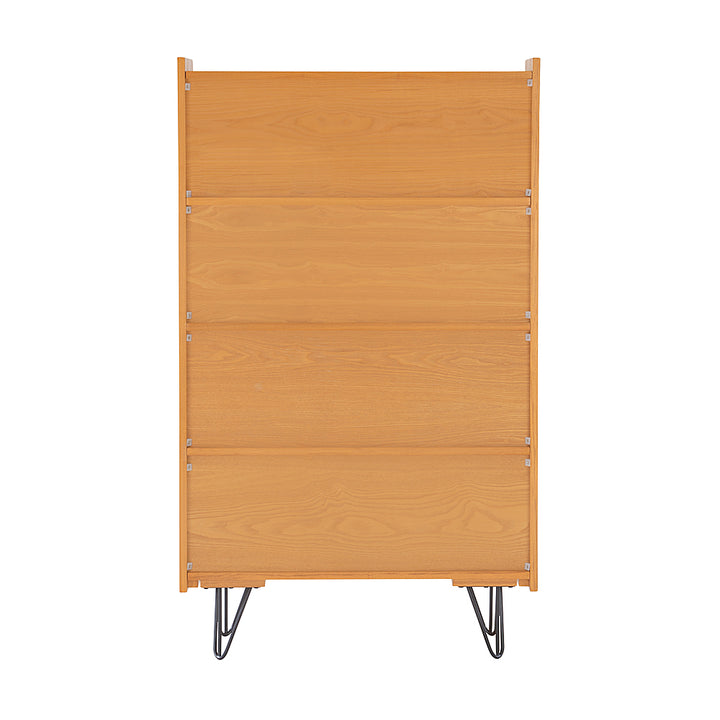 Linon Home Décor - Pollard Multicolor 4-Shelf Bookcase - Natural_9