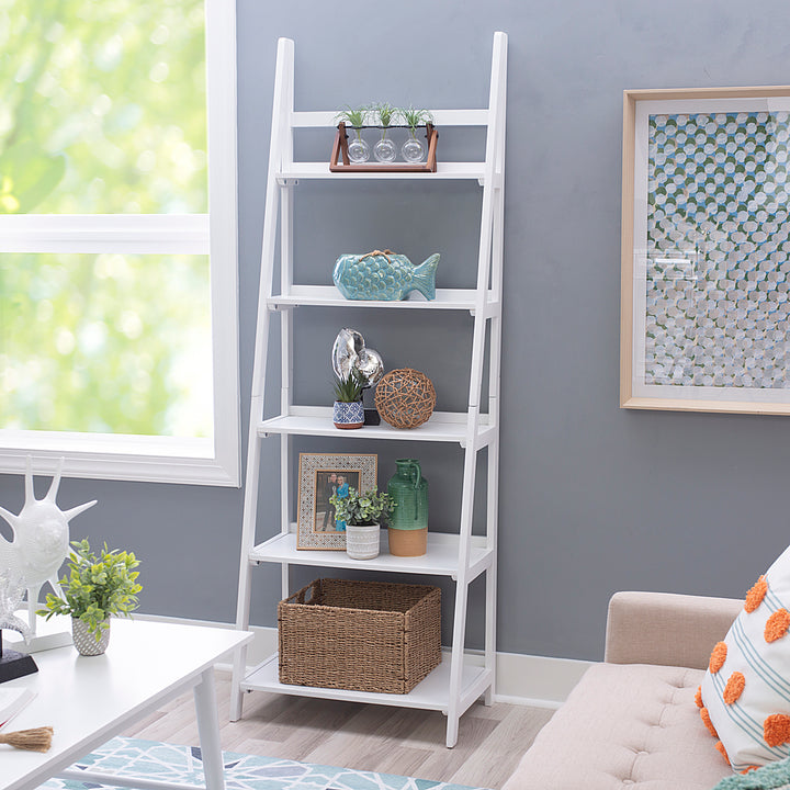 Linon Home Décor - Clayborn 5-Shelf Bookcase - White_6