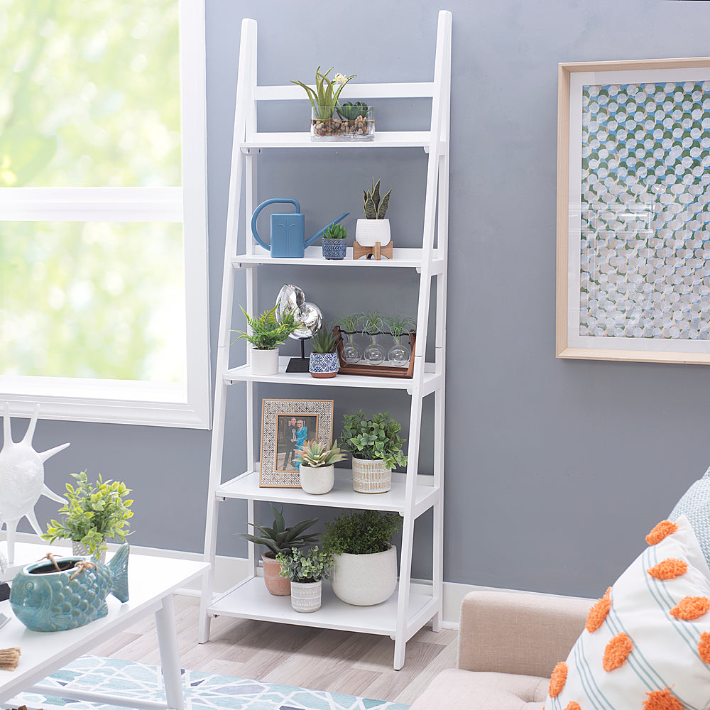 Linon Home Décor - Clayborn 5-Shelf Bookcase - White_4