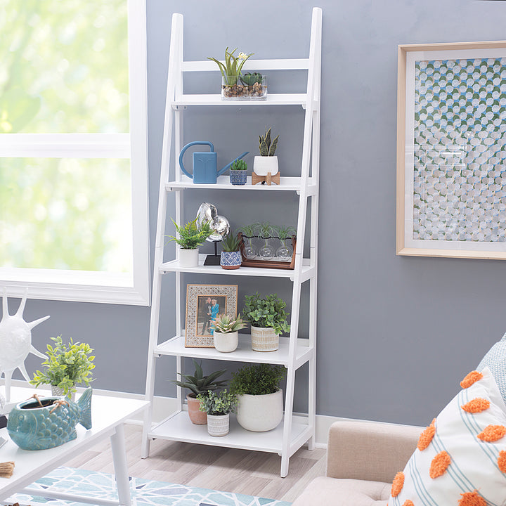 Linon Home Décor - Clayborn 5-Shelf Bookcase - White_4