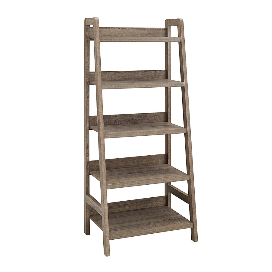 Linon Home Décor - Tennyson Five-Shelf Ladder Bookcase - Gray_0