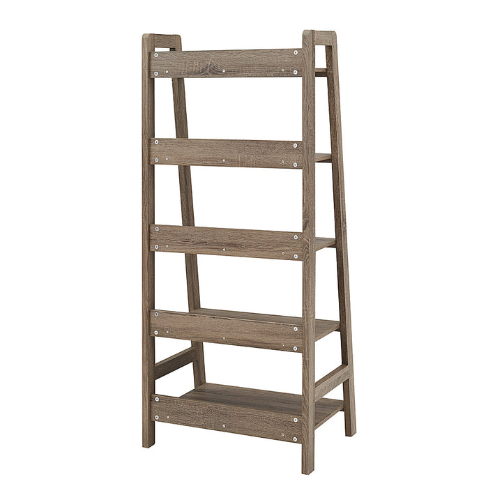 Linon Home Décor - Tennyson Five-Shelf Ladder Bookcase - Gray_2