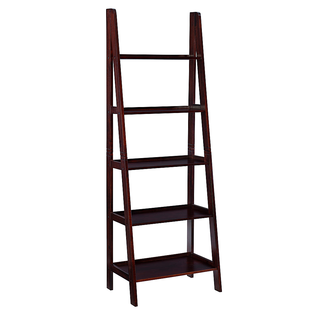 Linon Home Décor - Radford Five-Tier Ladder Bookshelf - Espresso_0