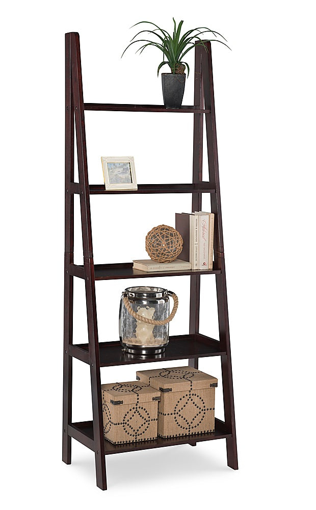 Linon Home Décor - Radford Five-Tier Ladder Bookshelf - Espresso_3