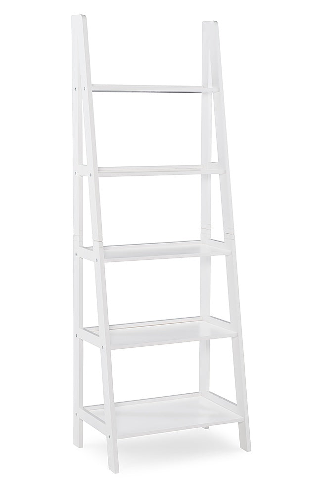 Linon Home Décor - Radford Five-Tier Ladder Bookshelf - White_0