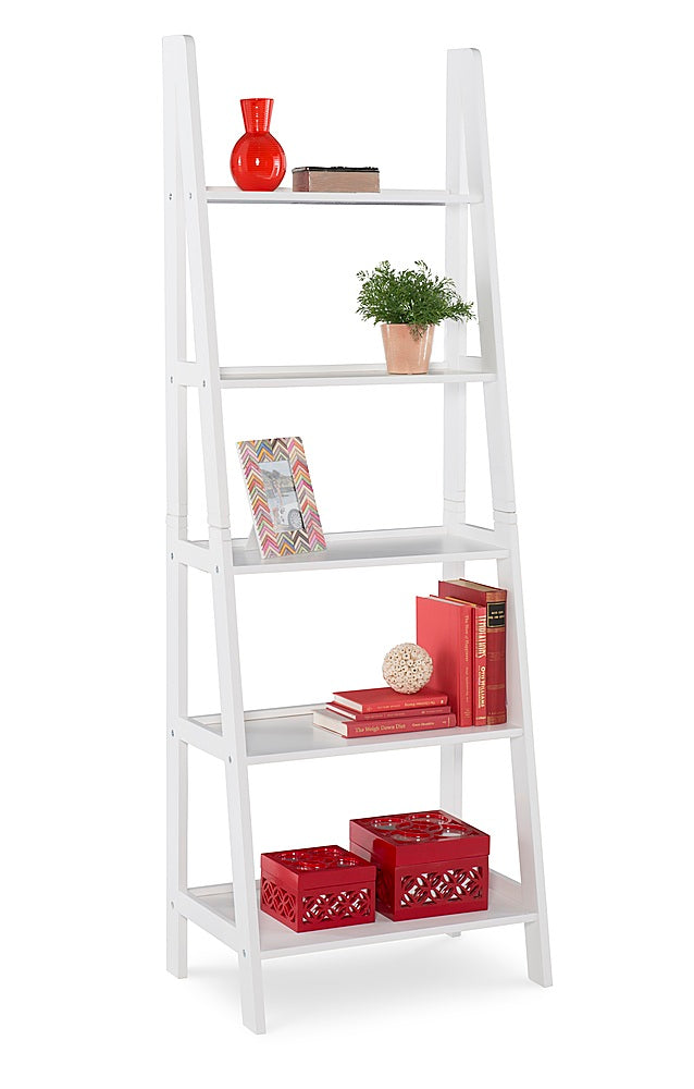 Linon Home Décor - Radford Five-Tier Ladder Bookshelf - White_6
