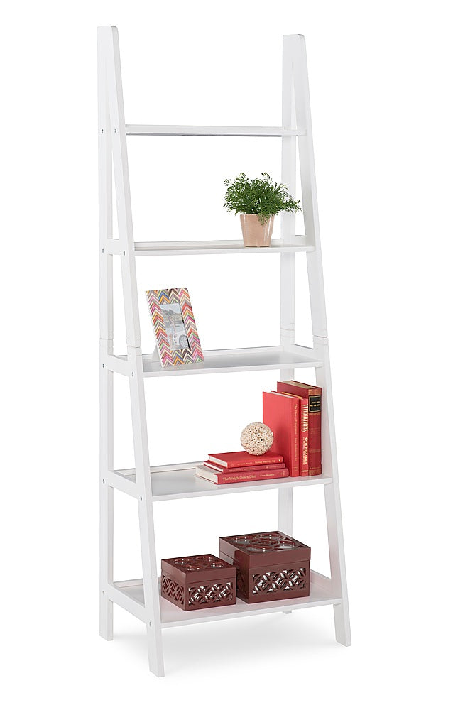 Linon Home Décor - Radford Five-Tier Ladder Bookshelf - White_4