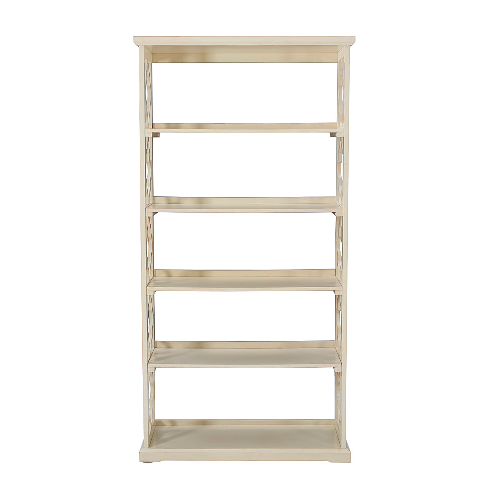 Linon Home Décor - Truxton Five-Shelf Bookcase - White_1