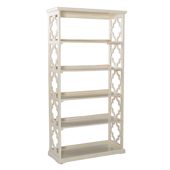Linon Home Décor - Truxton Five-Shelf Bookcase - White_0