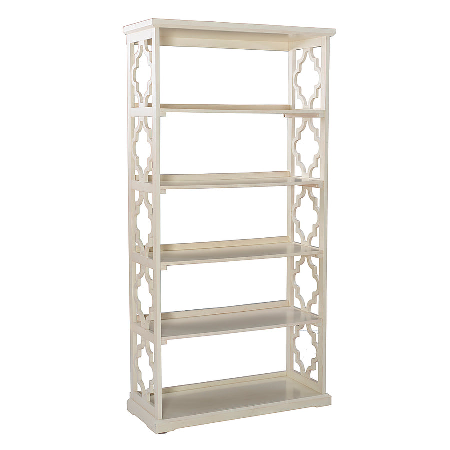 Linon Home Décor - Truxton Five-Shelf Bookcase - White_0
