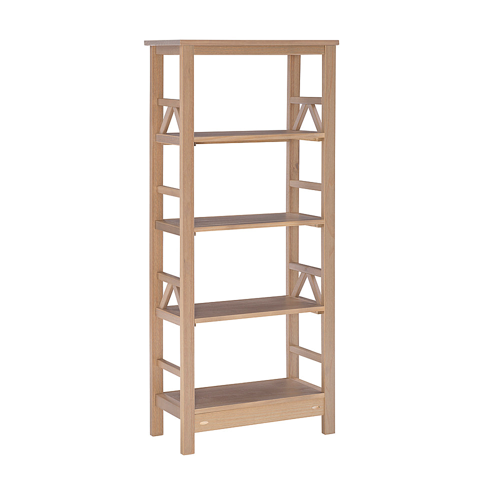 Linon Home Décor - Tressa 4-Shelf Solid Wood Bookcase - Driftwood_8