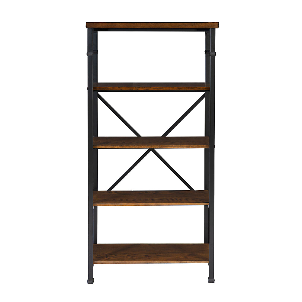 Linon Home Décor - Averill 4-Shelf Bookcase - Black and Ash_1