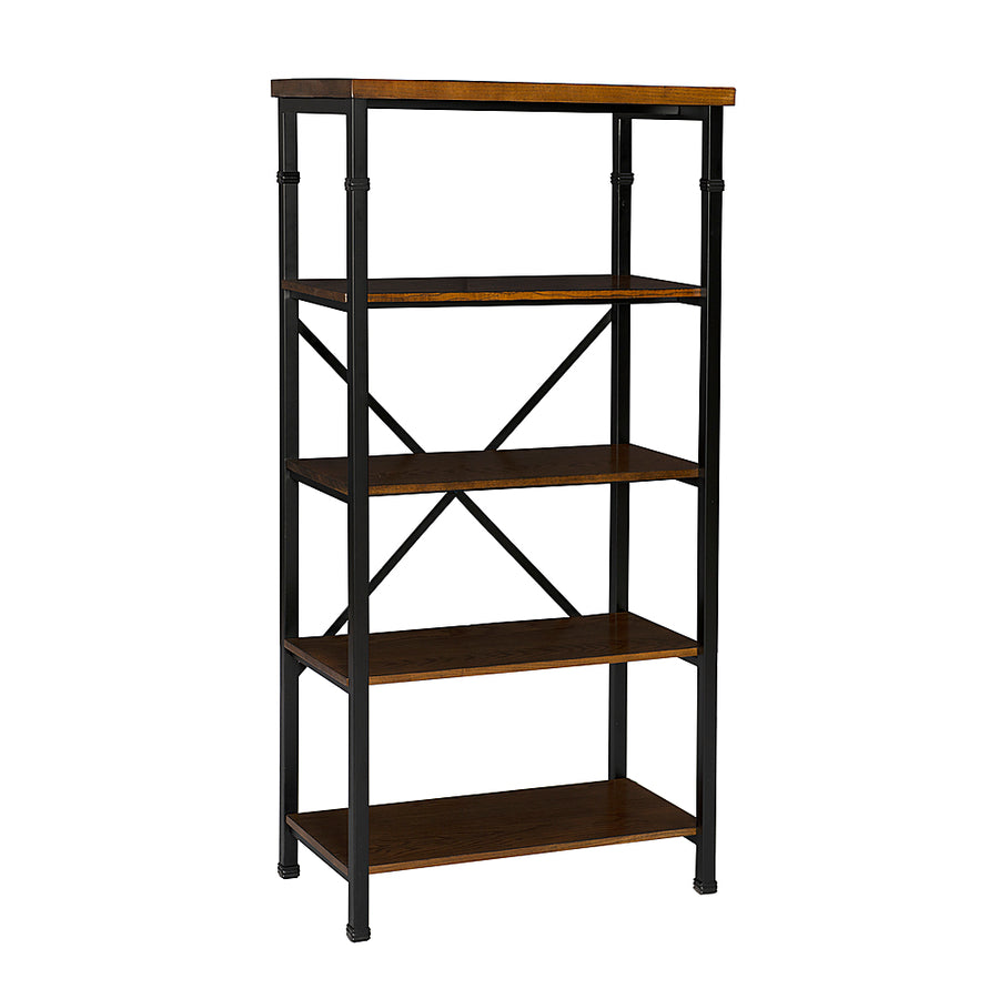 Linon Home Décor - Averill 4-Shelf Bookcase - Black and Ash_0
