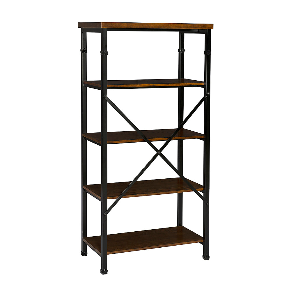Linon Home Décor - Averill 4-Shelf Bookcase - Black and Ash_6