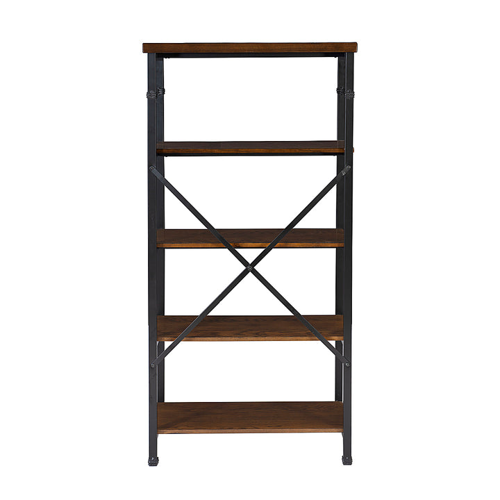 Linon Home Décor - Averill 4-Shelf Bookcase - Black and Ash_7