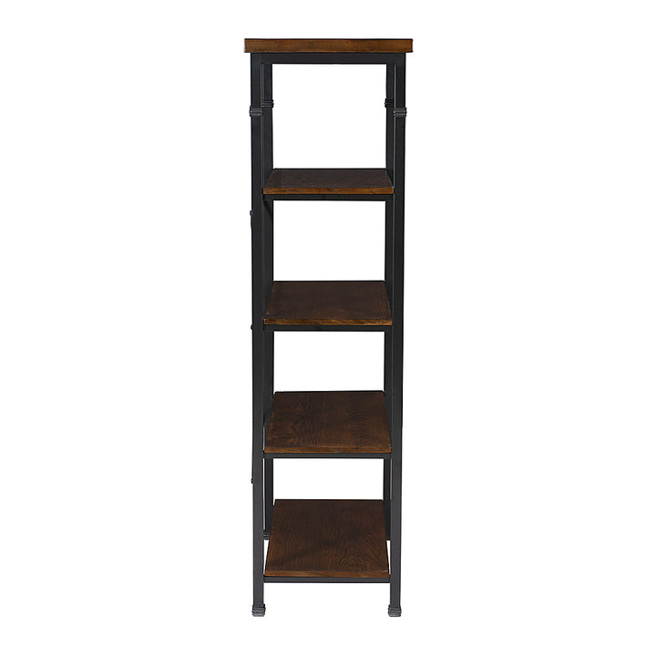 Linon Home Décor - Averill 4-Shelf Bookcase - Black and Ash_2