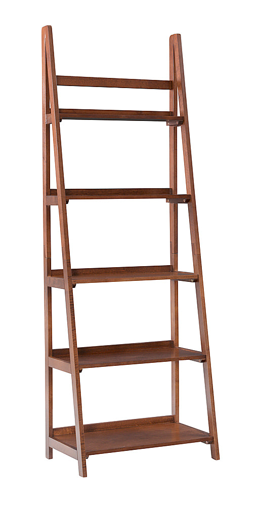 Linon Home Décor - Clayborn 5-Shelf Bookcase - Walnut_0