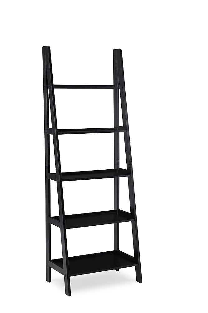 Linon Home Décor - Radford Five-Tier Ladder Bookshelf - Black_0